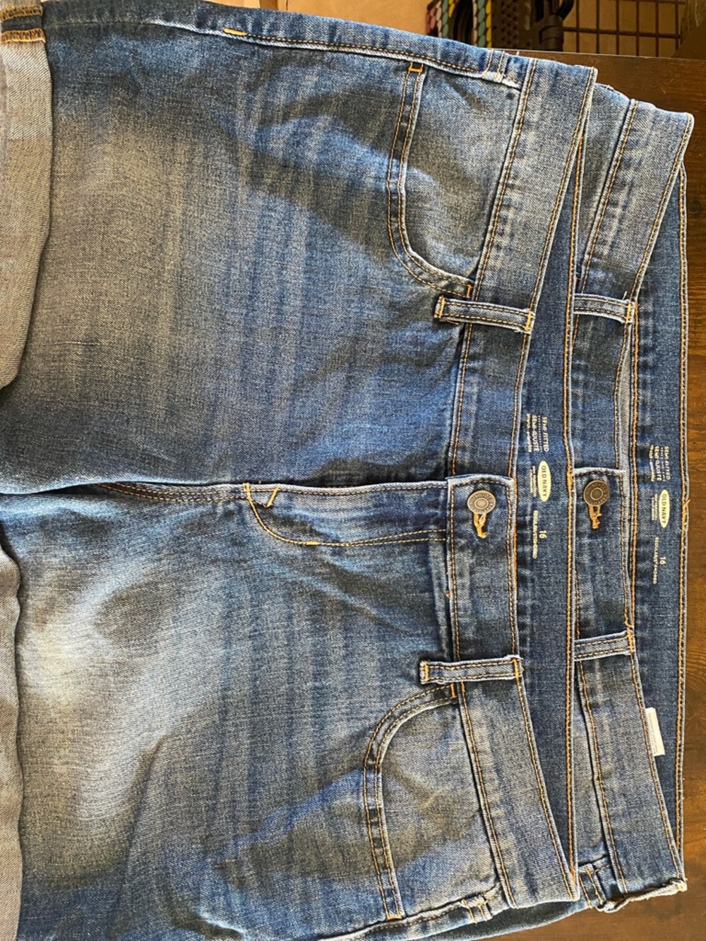 Old Navy Blue Semi-Fitted Denim Jeans